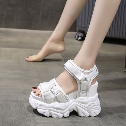Wedge Buckled Platform Sandals