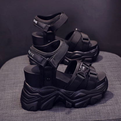 Wedge Buckled Platform Sandals