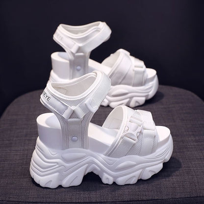 Wedge Buckled Platform Sandals