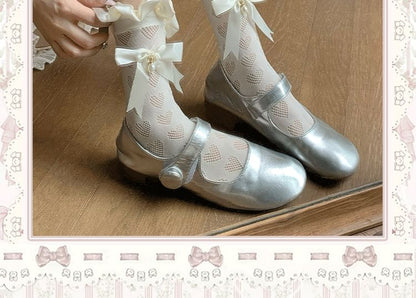 Bowknot Ruffle Trim Socks