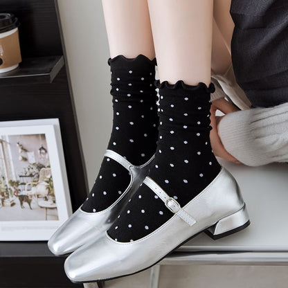 Chaussettes à bordure en laitue