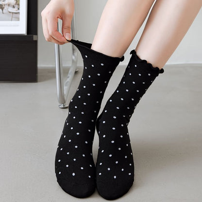 Chaussettes à bordure en laitue