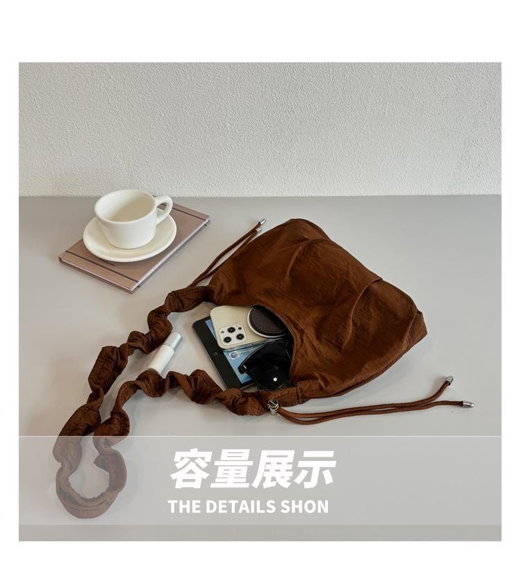 Strap Bag Crossbody Plain Ruched