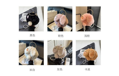 Bag Strap Crossbody Beaded Fluffy Rabbit