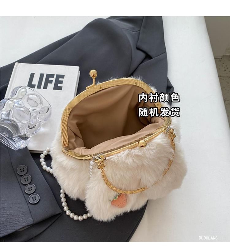 Bag Strap Crossbody Beaded Fluffy Rabbit
