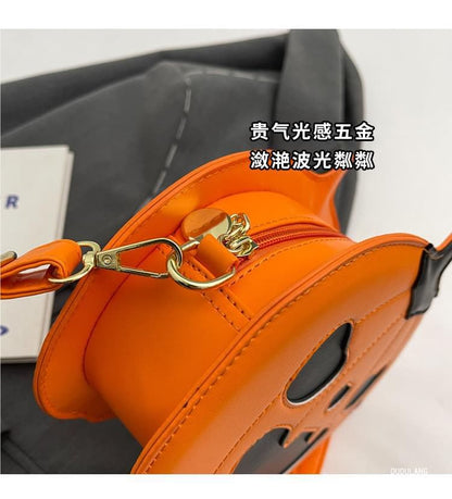 Crossbody Bag Pumpkin Faux Leather