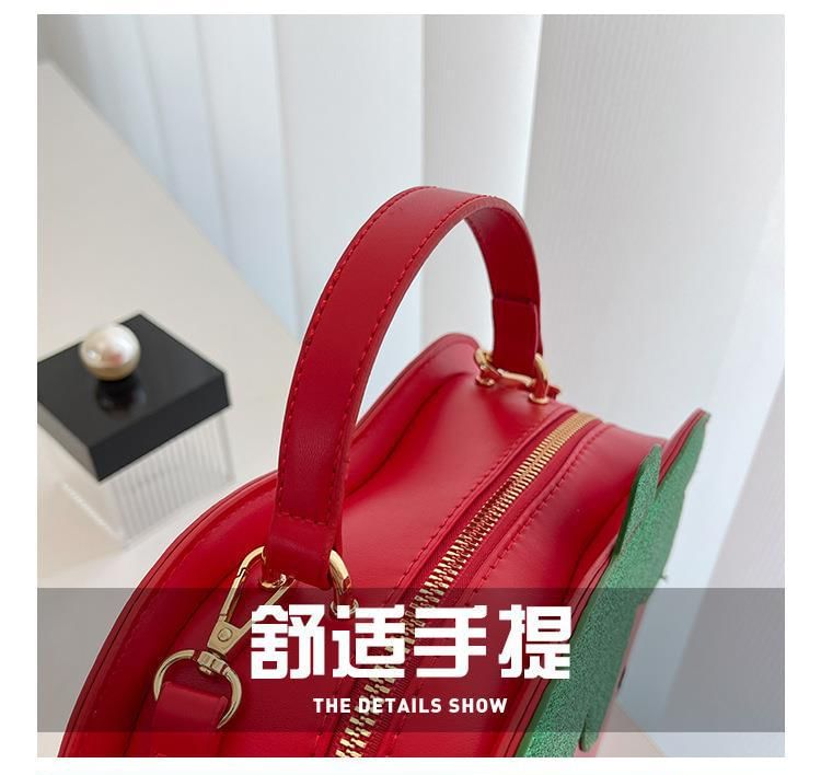 Bag Crossbody Faux Leather Strawberry