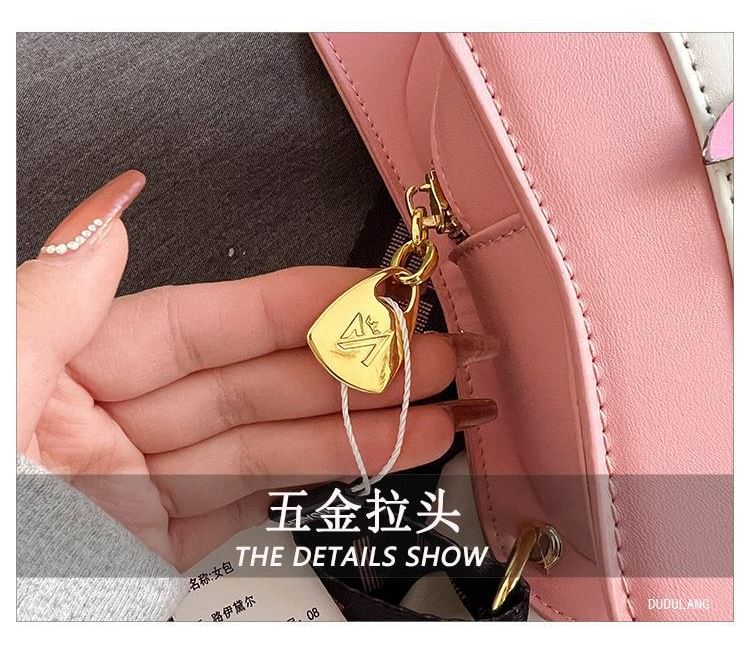 Applique Crossbody Studded Bag Violin Star