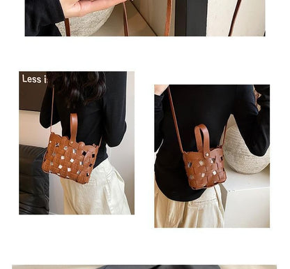 Cutout Woven Bag Bucket