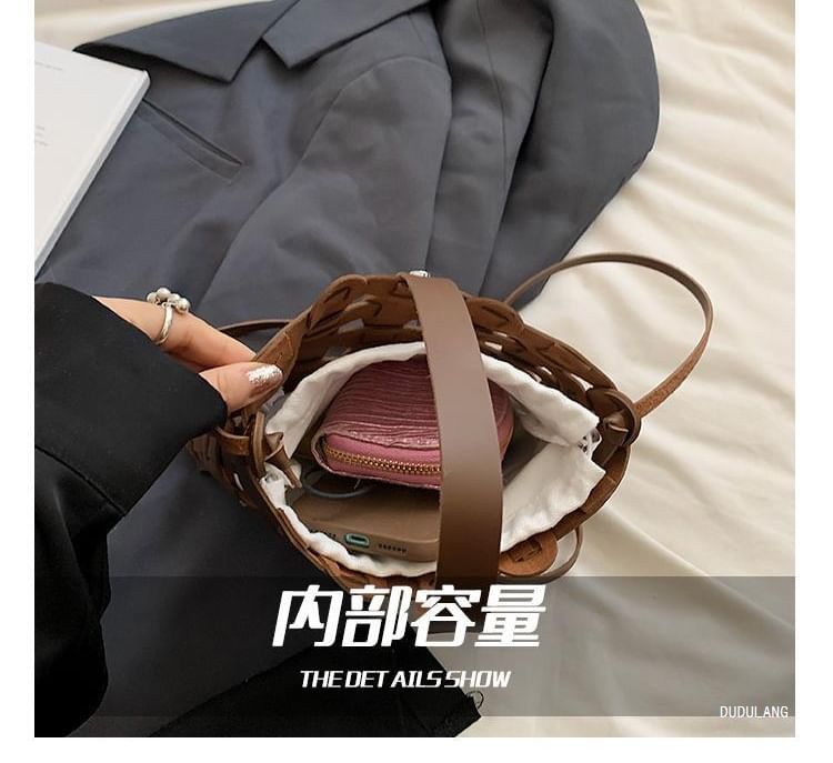 Cutout Woven Bag Bucket