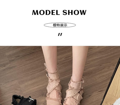 Plain Buckled Ballet Flats