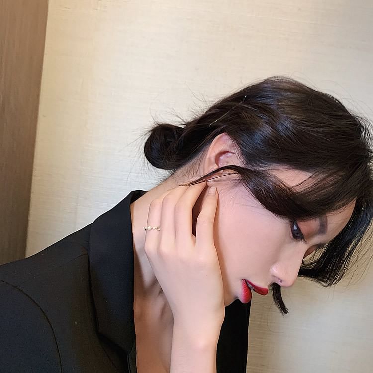 Gemstone Alloy Open Ring (Various Designs) Rhinestone Faux