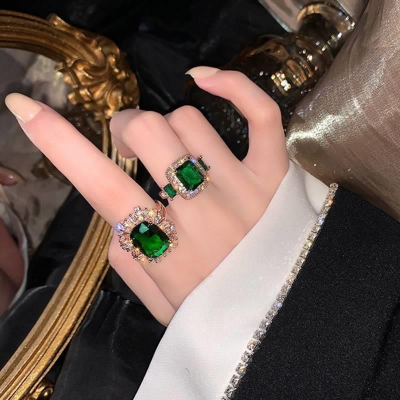 Alloy Designs) Open Rhinestone Ring (Various