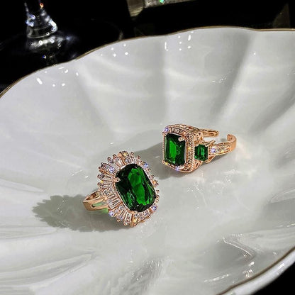 Alloy Designs) Open Rhinestone Ring (Various