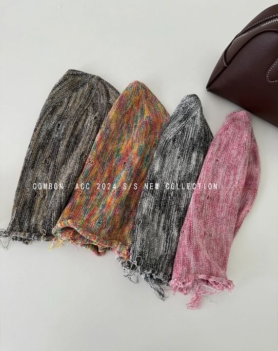 Distressed Beanie Frayed