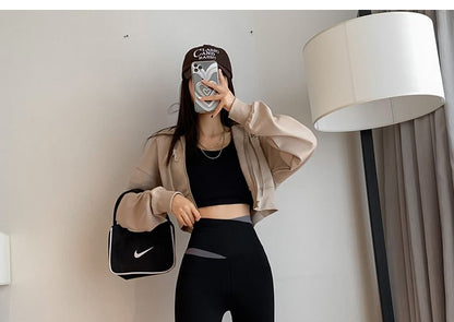 High Waist Two Tone Sports Leggings