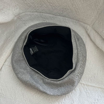 Lettering Beret Embroidered