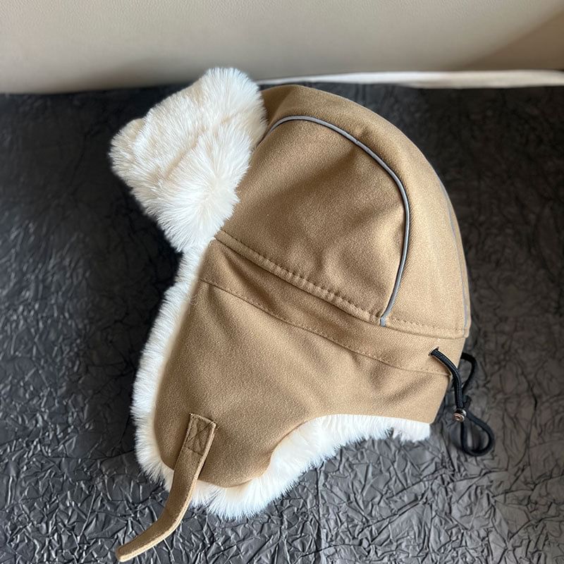 Drawstring Panel Trapper Hat