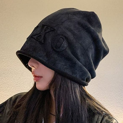 Dye Beanie Lettering Applique Tie