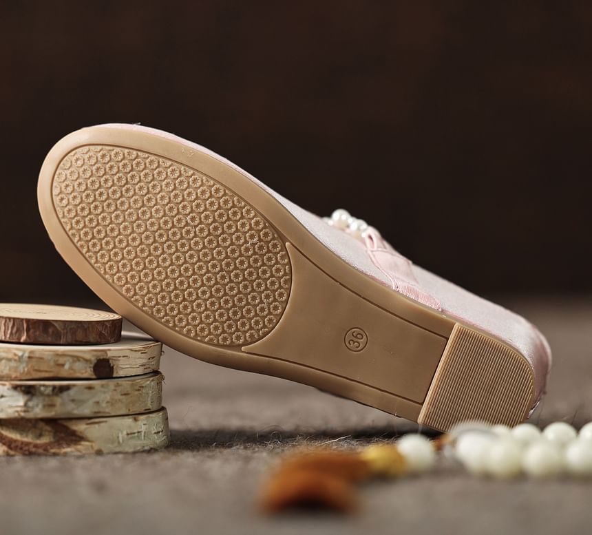 Mules Beaded Wedge-Heel