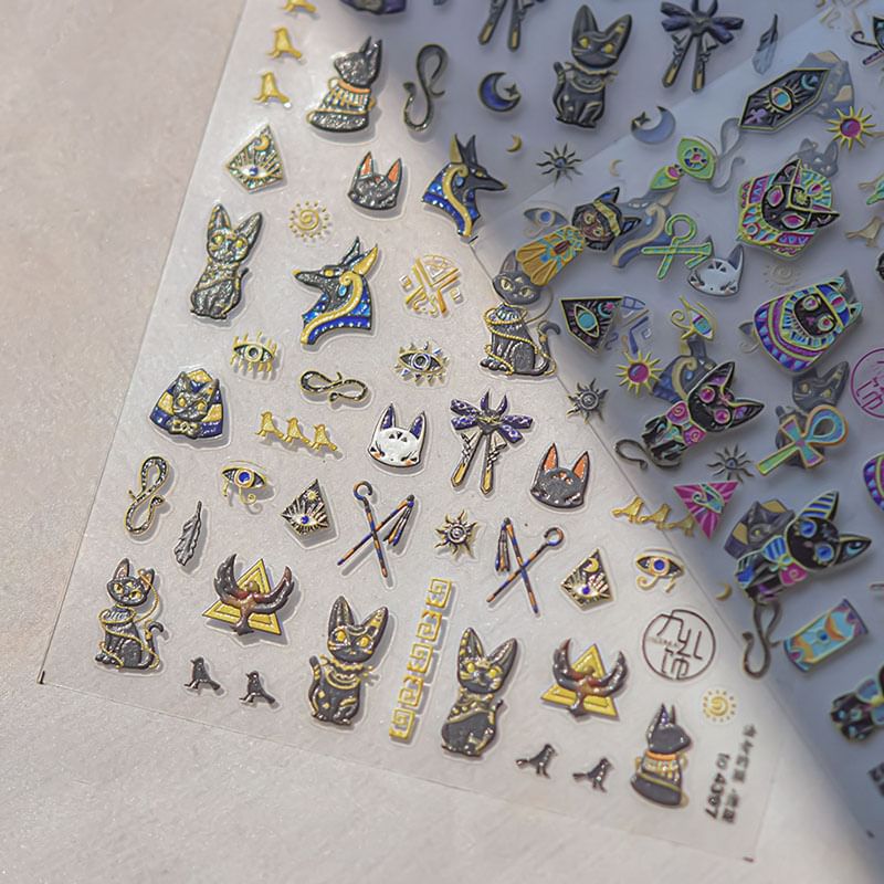 Pharaoh Nail Art Stickers