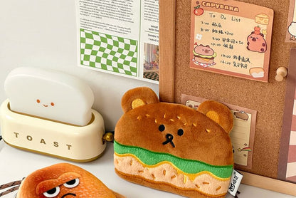 Burger / Toast / Seal Chenille Pouch