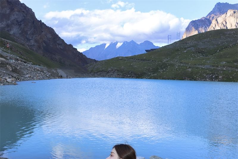 Spaghetti Midi Asymmetrical Plain A-Line Strap Dress