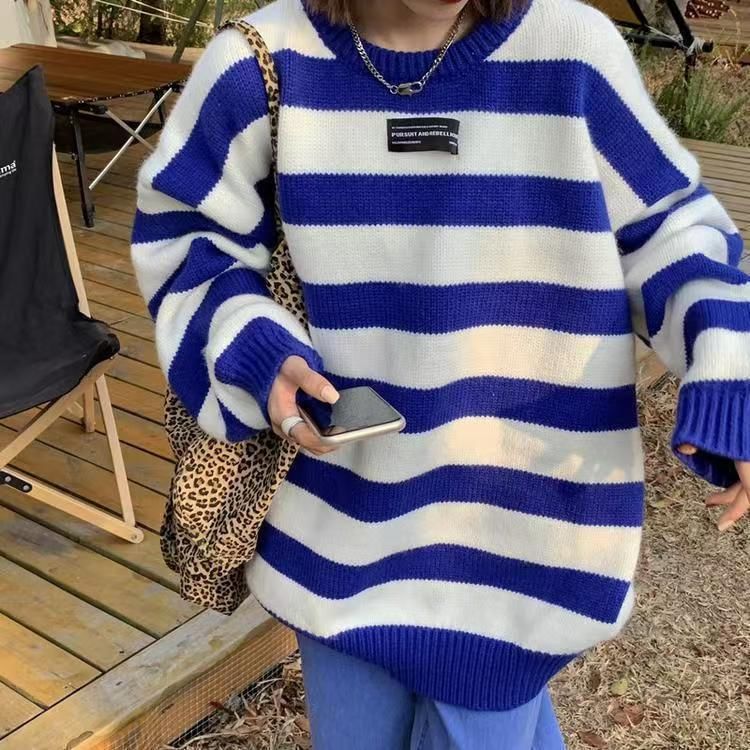 Oversized Striped Sweater in 5 Colors