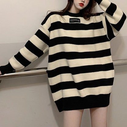 Oversized Striped Sweater in 5 Colors