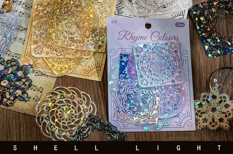 Holographic Cutout Diary Background Decorative Paper