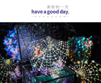 Halloween Spider Web Diary Background Decorative Paper