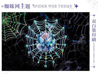 Halloween Spider Web Diary Background Decorative Paper