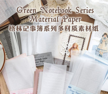 Lettering Translucent Diary Background Decorative Paper