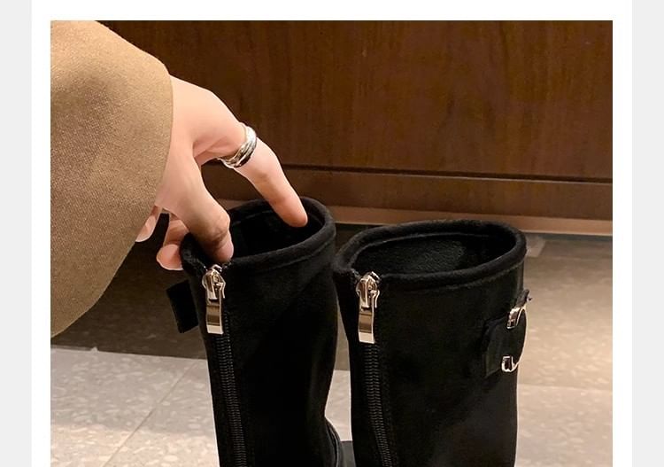 Faux (Various Boots Designs) Suede Buckled