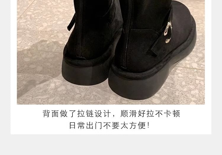 Faux (Various Boots Designs) Suede Buckled