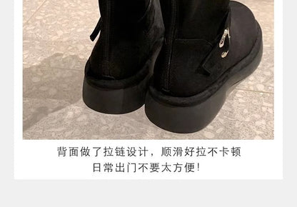 Faux (Various Boots Designs) Suede Buckled