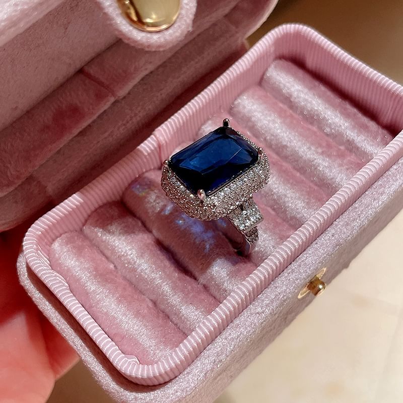 Rhinestone Ring Alloy (Various Designs)