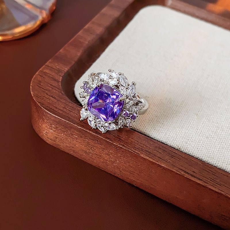 Rhinestone Ring Alloy (Various Designs)