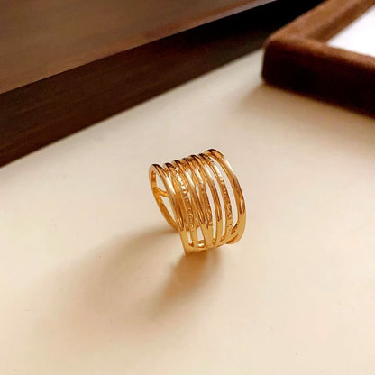 / Open Alloy Designs) (Various Layered Ring Rhinestone