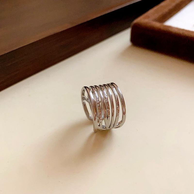 / Open Alloy Designs) (Various Layered Ring Rhinestone