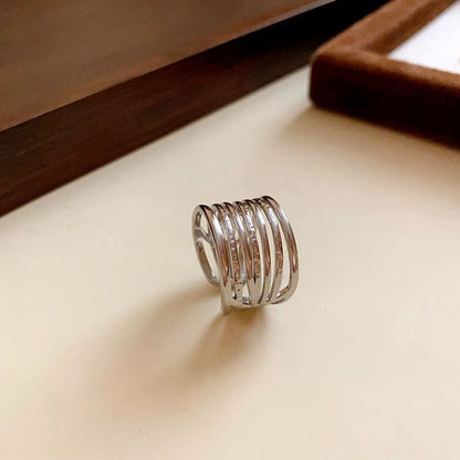 / Open Alloy Designs) (Various Layered Ring Rhinestone