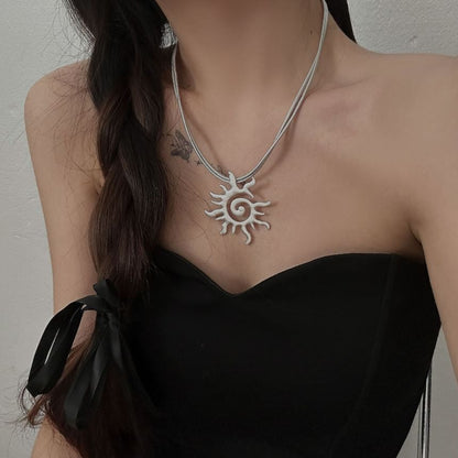 Sun Pendant Necklace