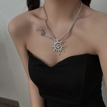 Sun Pendant Necklace