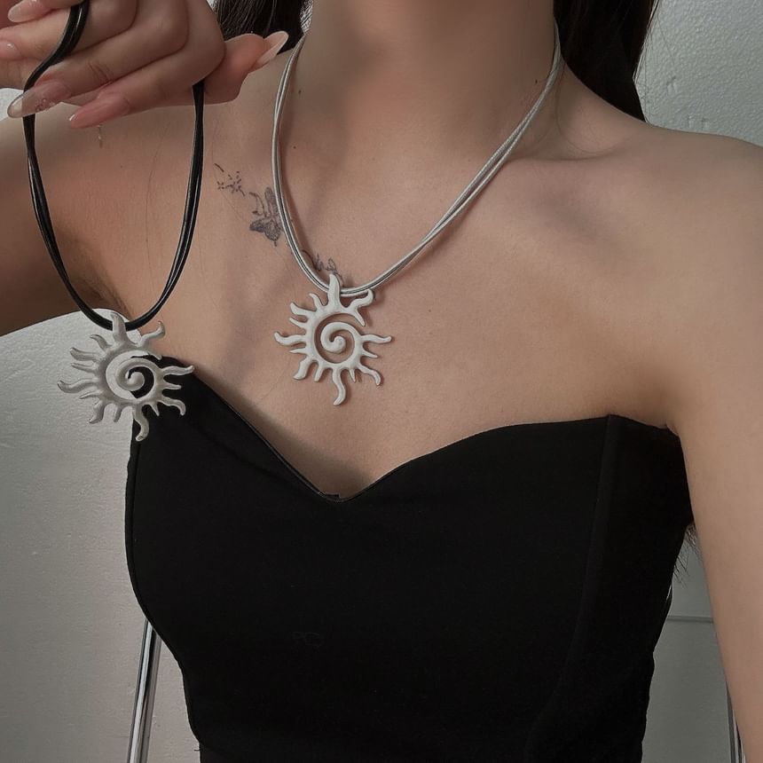 Sun Pendant Necklace