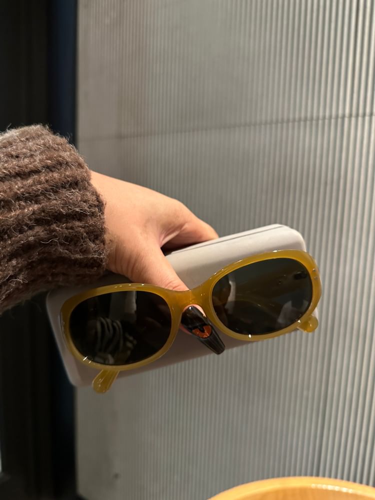 Oval Frame Sunglasses