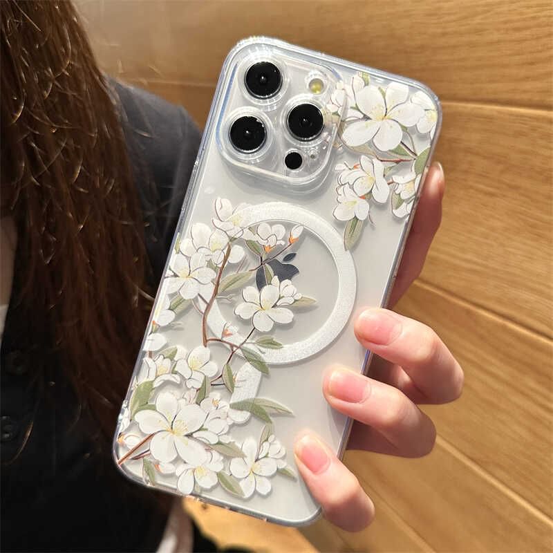 Floral Magnetic (Compatible with MagSafe) Phone Case