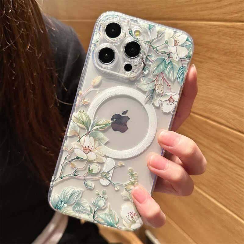 Floral Magnetic (Compatible with MagSafe) Phone Case