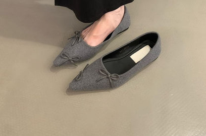 Flats Bow Pointed Toe
