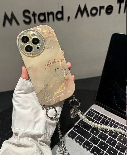 Case Print Phone Lanyard Marble