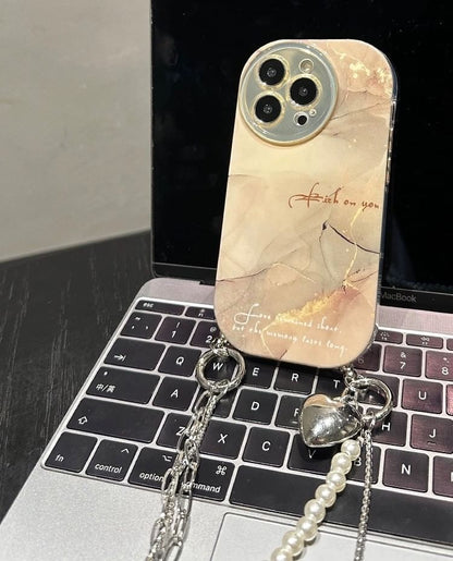 Case Print Phone Lanyard Marble